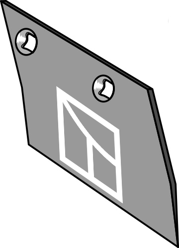 Schar S150 - rechts geeignet für: Lemken Mestinlegger-schaar en voorschaar