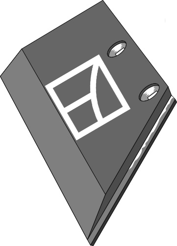 Schar-Hinterteil 10x150 SB36 R - rechts geeignet für: Lemken Körper Typ B30