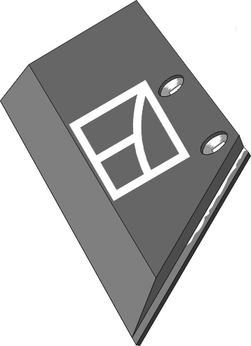 Share wing 11x150 SB43D R - right geeignet für: Lemken Body Type DuraMaxx / CS40 - CS50