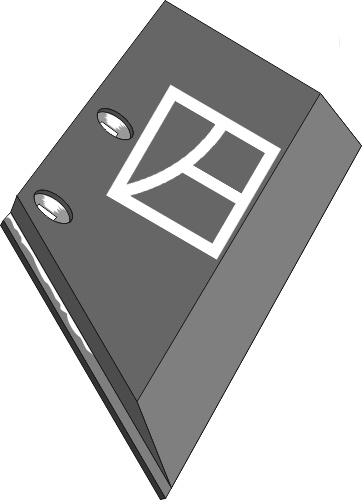 Schaar 11x150 SB43D L - links geeignet für: Lemken Ploeglichaam type DuraMaxx / W40 - W52