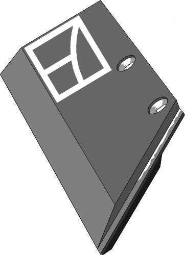 Share wing reinforced 11x150 SB45P R - right geeignet für: Lemken Body Type DuraMaxx / CS40 - CS50