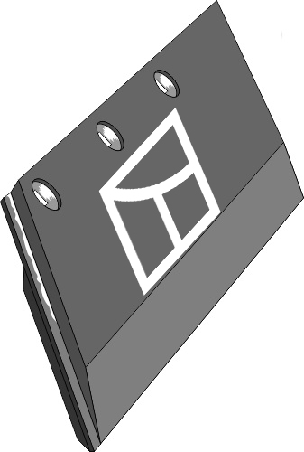 Schar-Hinterteil verstärkt 11x150 SB56P L - links geeignet für: Lemken Körper Typ BS42