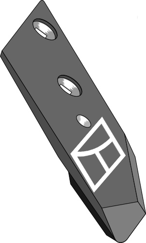 Scharspitze gepanzert B2SP L - 15mm - links geeignet für: Lemken Körper Typ BS42