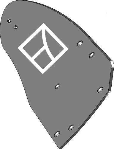 Streichblech-Hinterteil B40B R - rechts geeignet für: Lemken Körper Typ B40