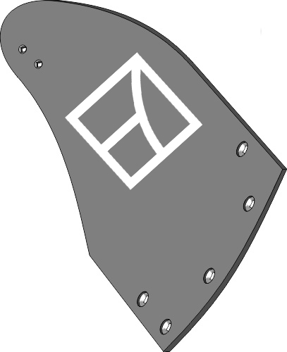 Streichblech-Hinterteil BU2B R - rechts geeignet für: Lemken Körper Typ BU2B