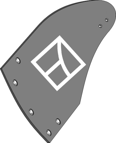 Streichblech-Hinterteil BU2B L - links geeignet für: Lemken Körper Typ BU2B