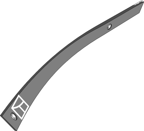 Streichblech-Streifen US35 L - 870 - links geeignet für: Lemken Körper Typ US35