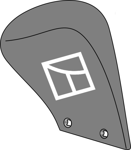 Düngereinlegerblech M1 - rechts geeignet für: Lemken Herramientas ante-vertedera