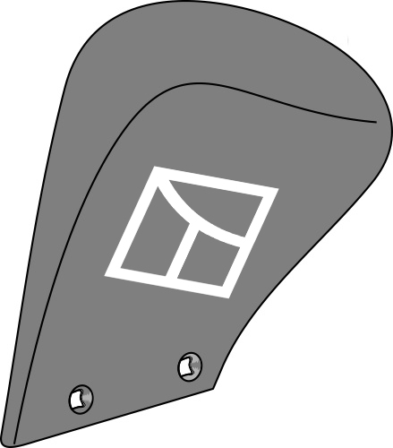 Düngereinlegerblech M1 - links geeignet für: Lemken Herramientas ante-vertedera