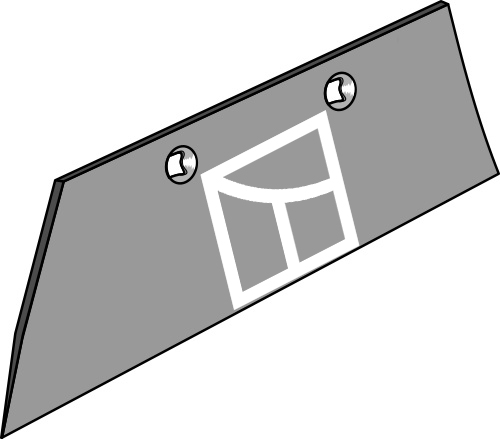 Schar S370 - links geeignet für: Lemken Mestinlegger-schaar en voorschaar
