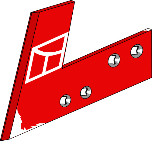 Anlagensech - rechts geeignet für: Kverneland Körper Typ 30