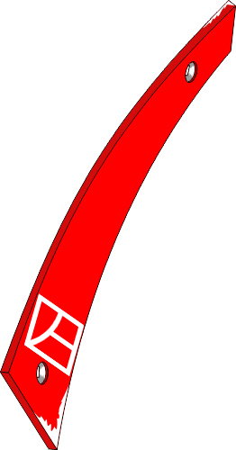 Streichblech-Streifen - links geeignet für: Kverneland Pflugteile