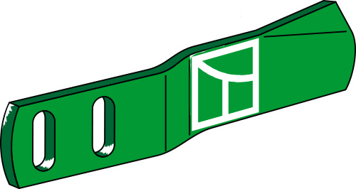 Rabo da aiveca - esquerda geeignet für: Kverneland Cepo tipo 3