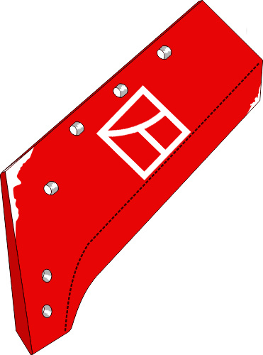 Wechselspitzenschar - 16'' - links geeignet für: Kverneland Körper Typ 3