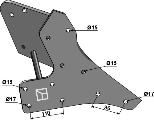 Sattel rechts geeignet für: Kverneland Pflugteile