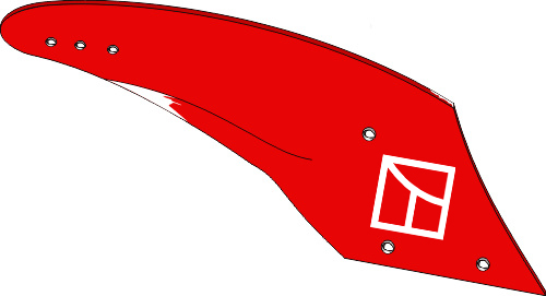 Aiveca Hydrein 14'' - direita geeignet für: Kverneland Cepo tipo Hydrein / Agrator