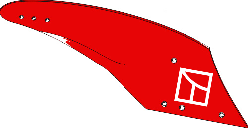 Odkładnica Hydrein 16'' - prawa geeignet für: Kverneland Typ korpusu pługa Hydrein / Agrator