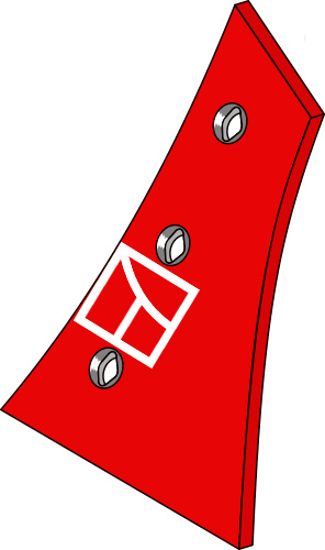 Streichblech-Vorderteil - rechts geeignet für: Kverneland Körper Typ 12