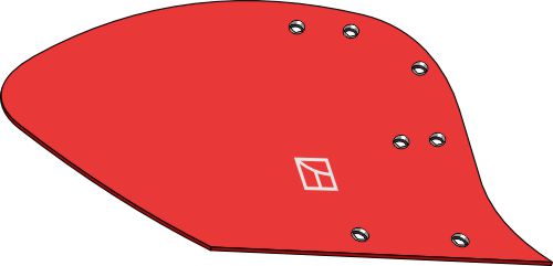 Streichblech-Hinterteil - rechts geeignet für: Kverneland ECOMAT