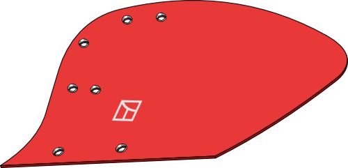 Streichblech-Hinterteil - links geeignet für: Kverneland ECOMAT