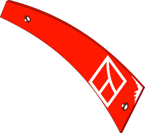 Streichblech-Streifen - rechts geeignet für: Krone Детали для плугов