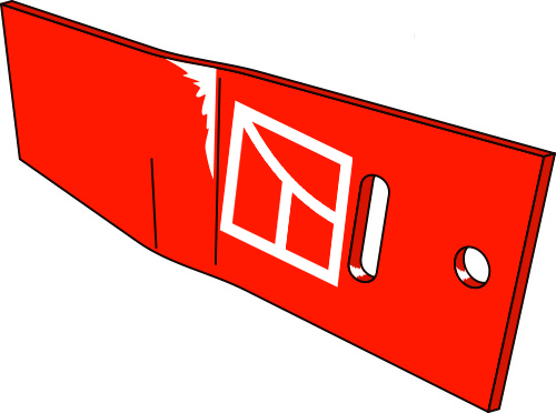 Streichblech-Verlängerung - rechts geeignet für: Kuhn Körper Typ HC4