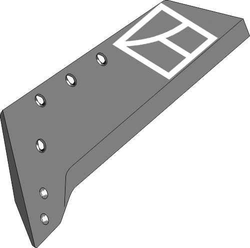 Wechselspitzenschar - 18'' - links geeignet für: Kuhn Körper Typ H6