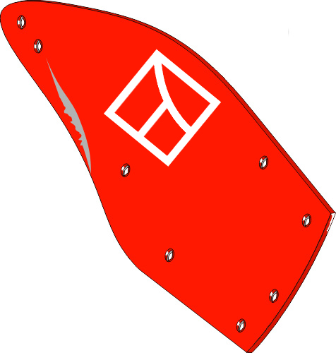 Отвал - правый geeignet für: Kuhn Тип корпуса HC4