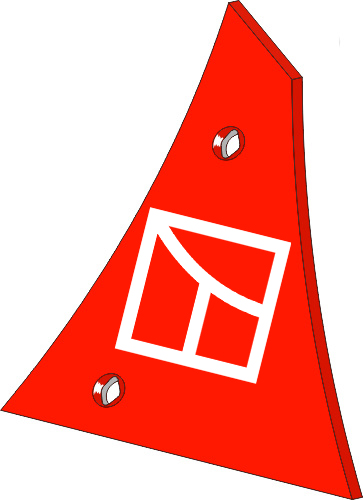 Streichblech-Vorderteil - rechts geeignet für: Kuhn Pflugteile