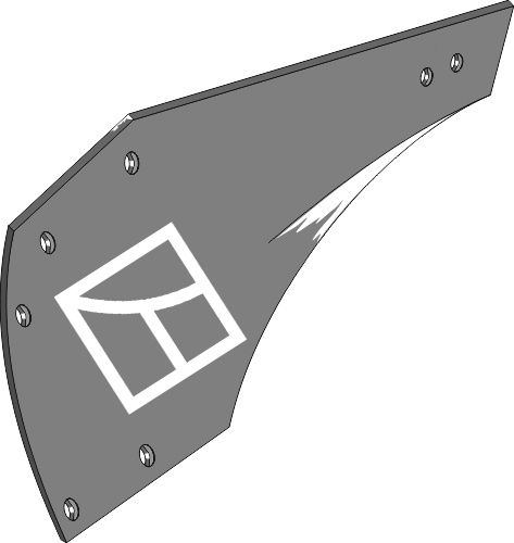 Streichblech-Hinterteil - links geeignet für: Pöttinger plow parts