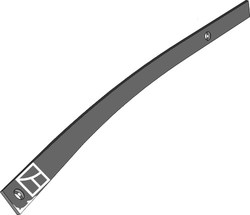 Streichblech-Streifen - links geeignet für: Krone Детали для плугов