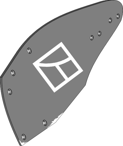 Streichblech-Hinterteil TRIPLEX - links geeignet für: Grégoire Besson  Pflugteile