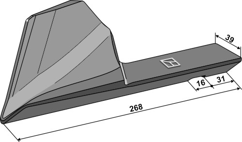 Scharsech - links geeignet für: Grégoire Besson  Pflugteile