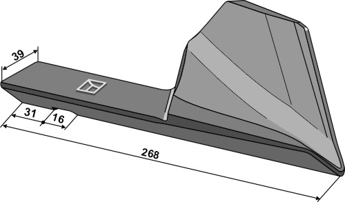 Scharsech - rechts geeignet für: Grégoire Besson  Pflugteile