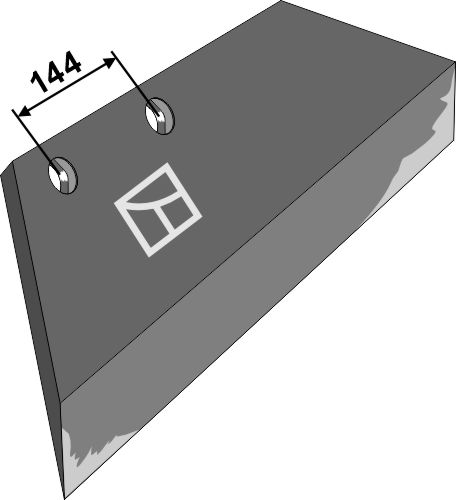 Soc à pointe réversible - 14'' - gauche geeignet für: Överum Type du corps UC