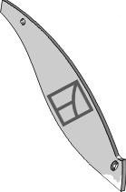 Streichblech-Streifen - rechts geeignet für: Kverneland Детали для плугов