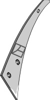 Streichblech-Streifen - links geeignet für: Överum Детали для плугов