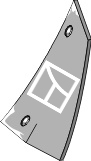 Streichblech-Vorderteil - rechts geeignet für: Pöttinger Детали для плугов