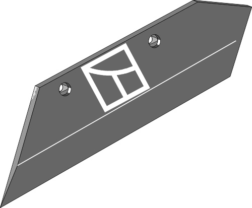 Wechselspitzenschar - 16'' - links geeignet für: Överum Körper Typ XLD