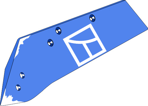 Wechselspitzenschar SSP293OSL - links geeignet für: Rabe Körper Typ BP-293 O