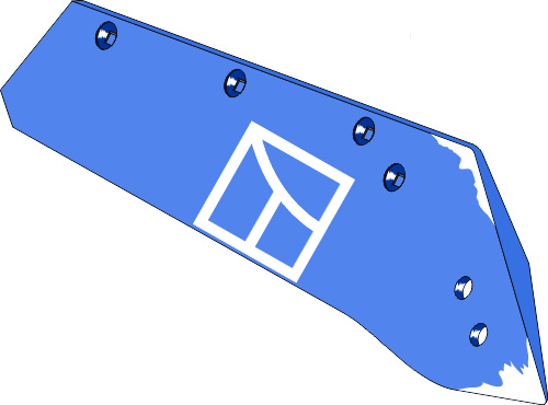 Wechselspitzenschar SSP350WS - rechts geeignet für: Rabe Körper Typ BP-350 W