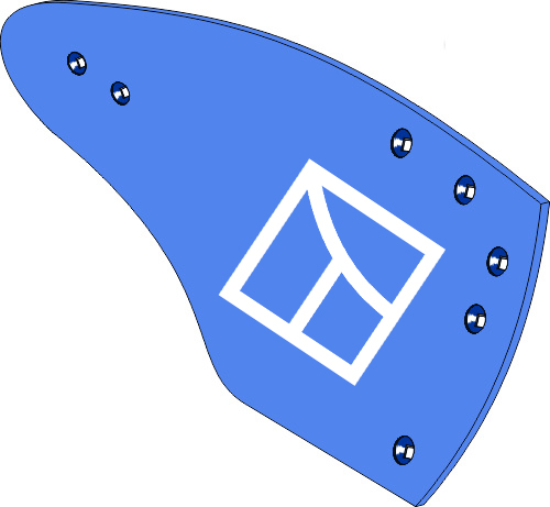 Aiveca HRP-297R - direita geeignet für: Rabe Peças para charruas