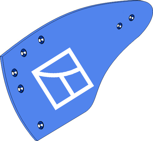 Aiveca HRP-297RL - esquerda geeignet für: Rabe Peças para charruas