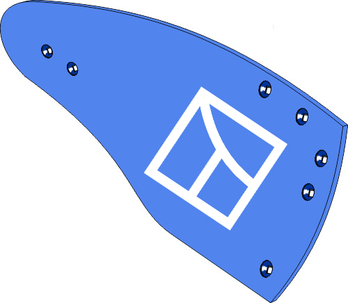 Aiveca HRP-397R - direita geeignet für: Rabe Peças para charruas