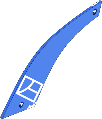 Listwa odkładnicy SRP327PBL4 - lewa geeignet für: Rabe Typ korpusu pługa BP-323 PS(L)