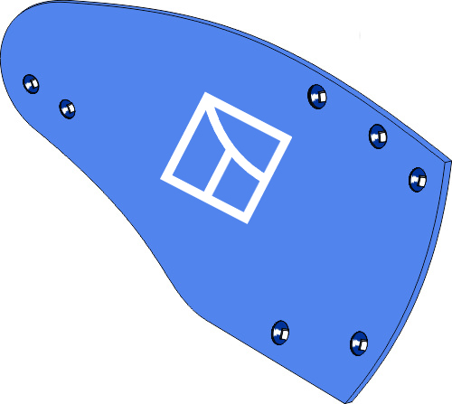 Aiveca HRP300O - direita geeignet für: Rabe Peças para charruas