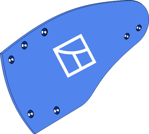 Aiveca HRP300OL - esquerda geeignet für: Rabe Peças para charruas