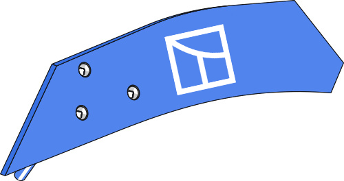 Einlegeblech PDG-52L - links geeignet für: Rabe plow parts