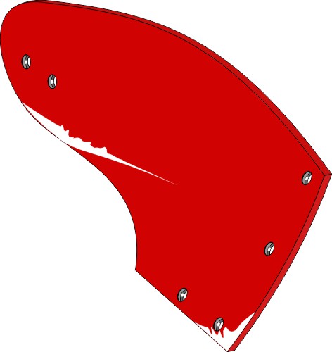 Muldplade - højre geeignet für: Amazone Underplove typ UN400