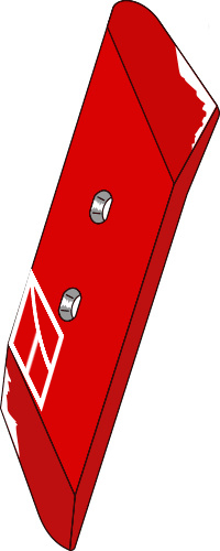 Wechselspitze 65x14 - rechts geeignet für: Pöttinger plow parts